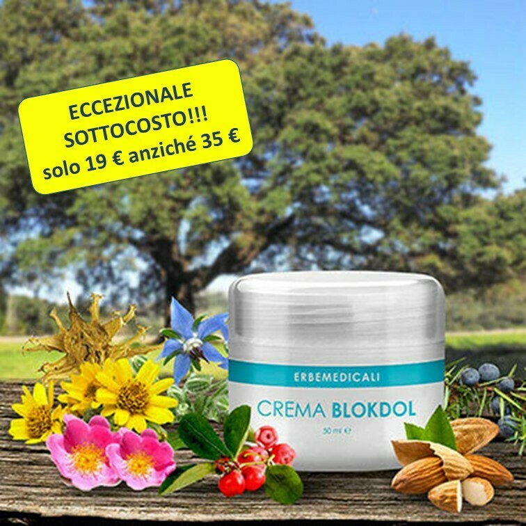 BLOKDOL Crema 50 ML - Crema Lenitiva Anti Dolorifica Effetto Immediato BLOKDOL Crema 50 ML - Crema Lenitiva Anti Dolorifica Effetto Immediato