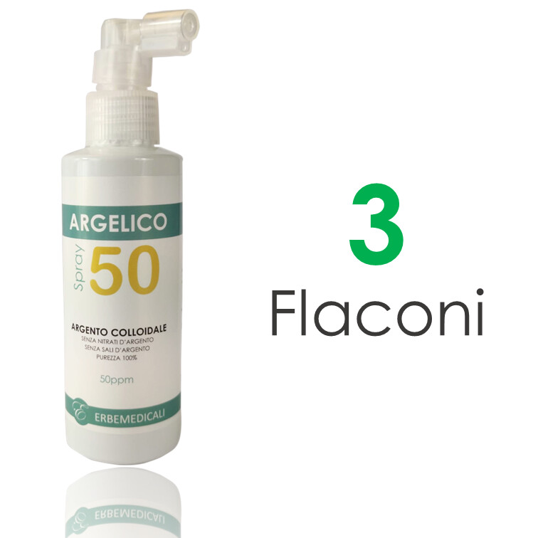 3 Confezioni ARGELICO® - ARGENTO COLLOIDALE PURISSIMO 150 ml 50 PPM 3 Confezioni ARGELICO® - ARGENTO COLLOIDALE PURISSIMO 150 ml 50 PPM