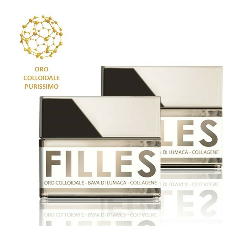 2 Confezioni FILLES La Crema FERMATEMPO 50 ml - Oro Colloidale, Bava di Lumaca e Collagene 2 Confezioni FILLES La Crema FERMATEMPO 50 ml - Oro Colloidale, Bava di Lumaca e Collagene