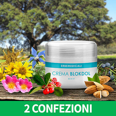 2 Confezioni BLOKDOL Crema 50 ML - Crema Lenitiva Anti Dolorifica BLD0002
