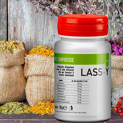 LASS-Y Regolatore Intestinale - 90 Compresse - Mix Di Erbe Medicali Che Stimolano La Motilità Intestinale LAS0001