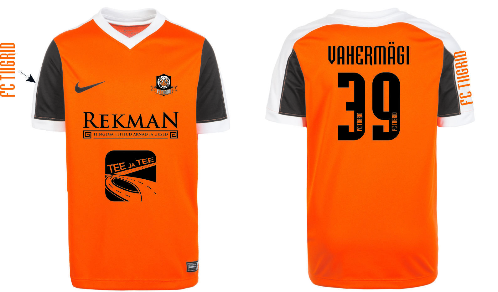 Võistlussärk oranz või must 00001