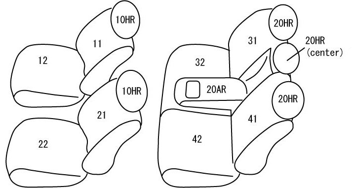 2014-2018 4 Runner 2 Row Model Both Front Seats Power 2513