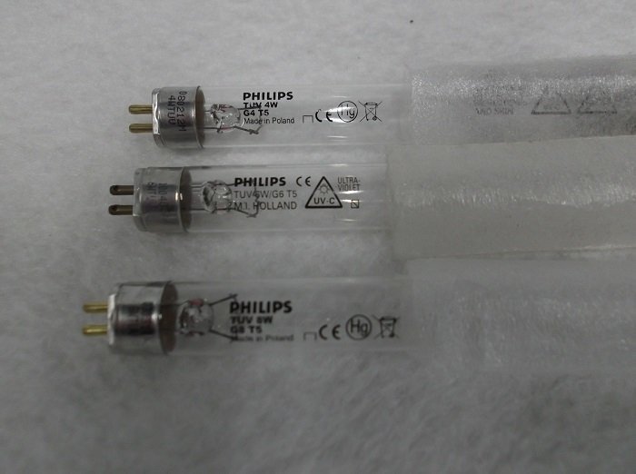 Philips T5 UV Tubes bulbs 4, 6, 8, 11 watt