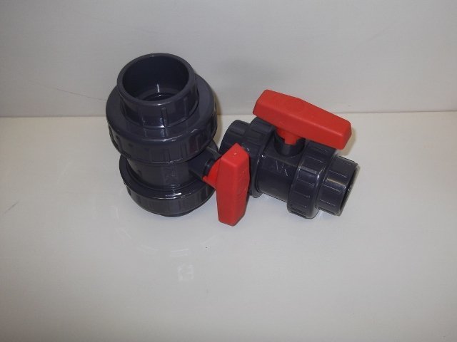 Ball Valve double union Metric 25 32 50 63 and 110 mm
