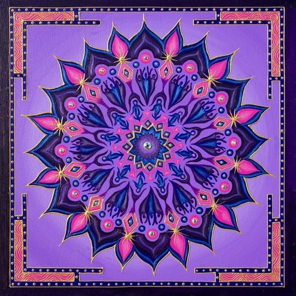 Purple Snowflake 00051