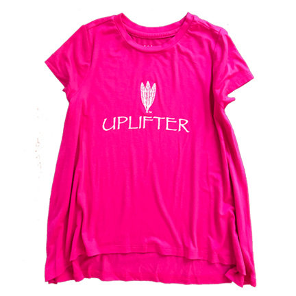 Youth Long Shirt: UPLIFTER: Pink: Sizes M, L, XL uplongpink-s