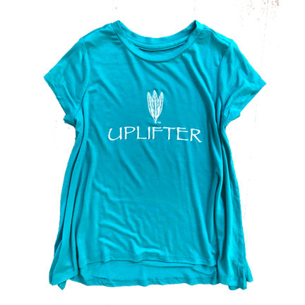 Youth Long Shirt: UPLIFTER: Teal: Sizes S, M, L, XL uplongteal-s