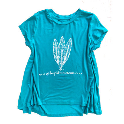 Youth Long Shirt: GUT LOGO: Teal: Sizes S, M, L, XL gutlongteal-s