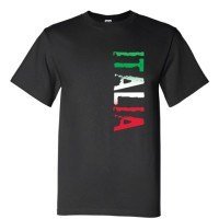 Distressed Black Italia T-Shirt 00176