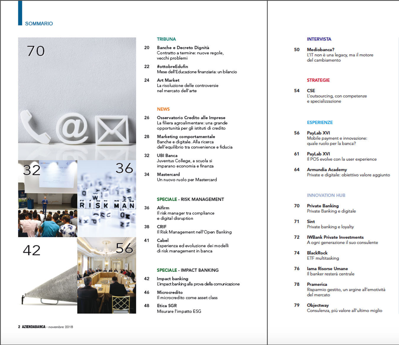 AziendaBanca novembre 2018 (cartaceo) AziendaBanca novembre 2018 (cartaceo)