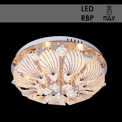 Люстра Y0930/6 хром 6x40W E14 LED-RBP ПДУ d500, QH19