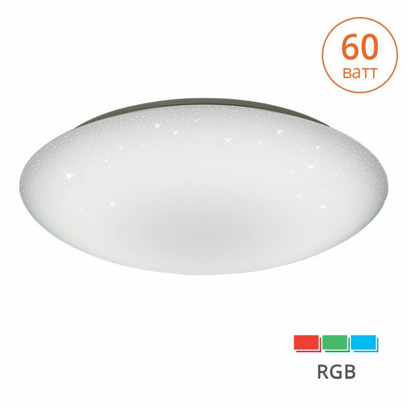Светильник светодиодный управляемый Lumin'arte св-к св/д накл. упр. Supernova RGB 60W(5500lm) 2K-4K-6K пультДУ 100x510 звездн.небо