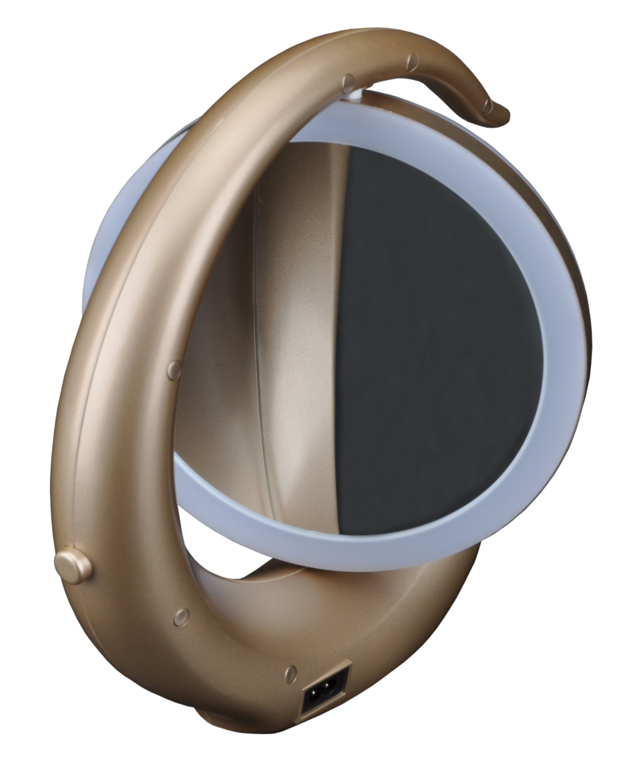 Зеркало настольное со светодиодной подсветкой золото SBL-Mr-022-Golden