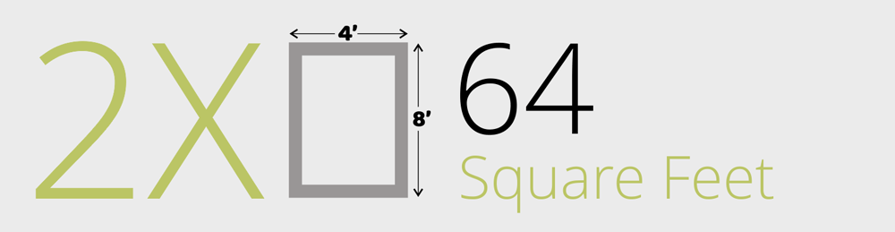 64 Square Foot Garden Bed 64-SQFT
