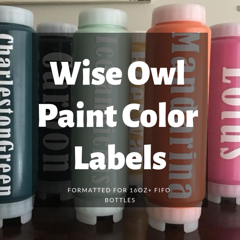 Wise Owl Paint Color Labels 00019