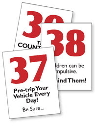 Countdown to Safety Calendar Tear-off Refills Countdown to Safety Calendar Tear-off Refills