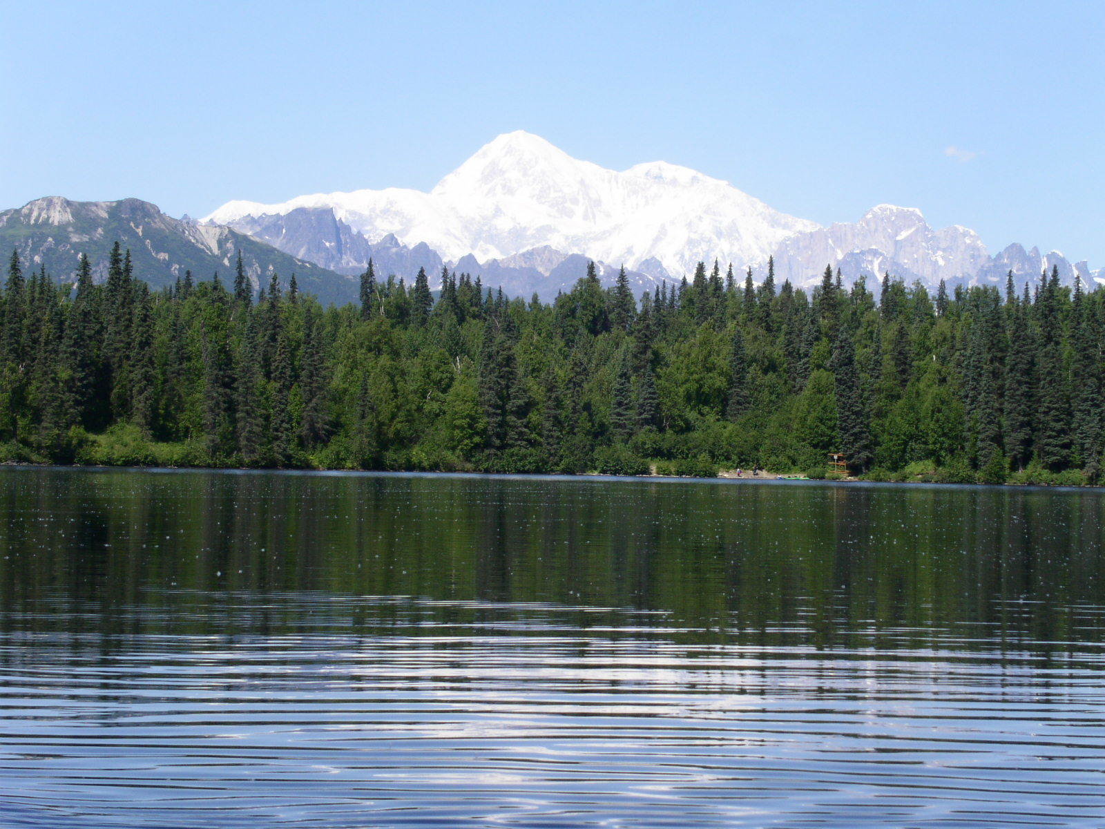 A view of Denali from Byers Lake
