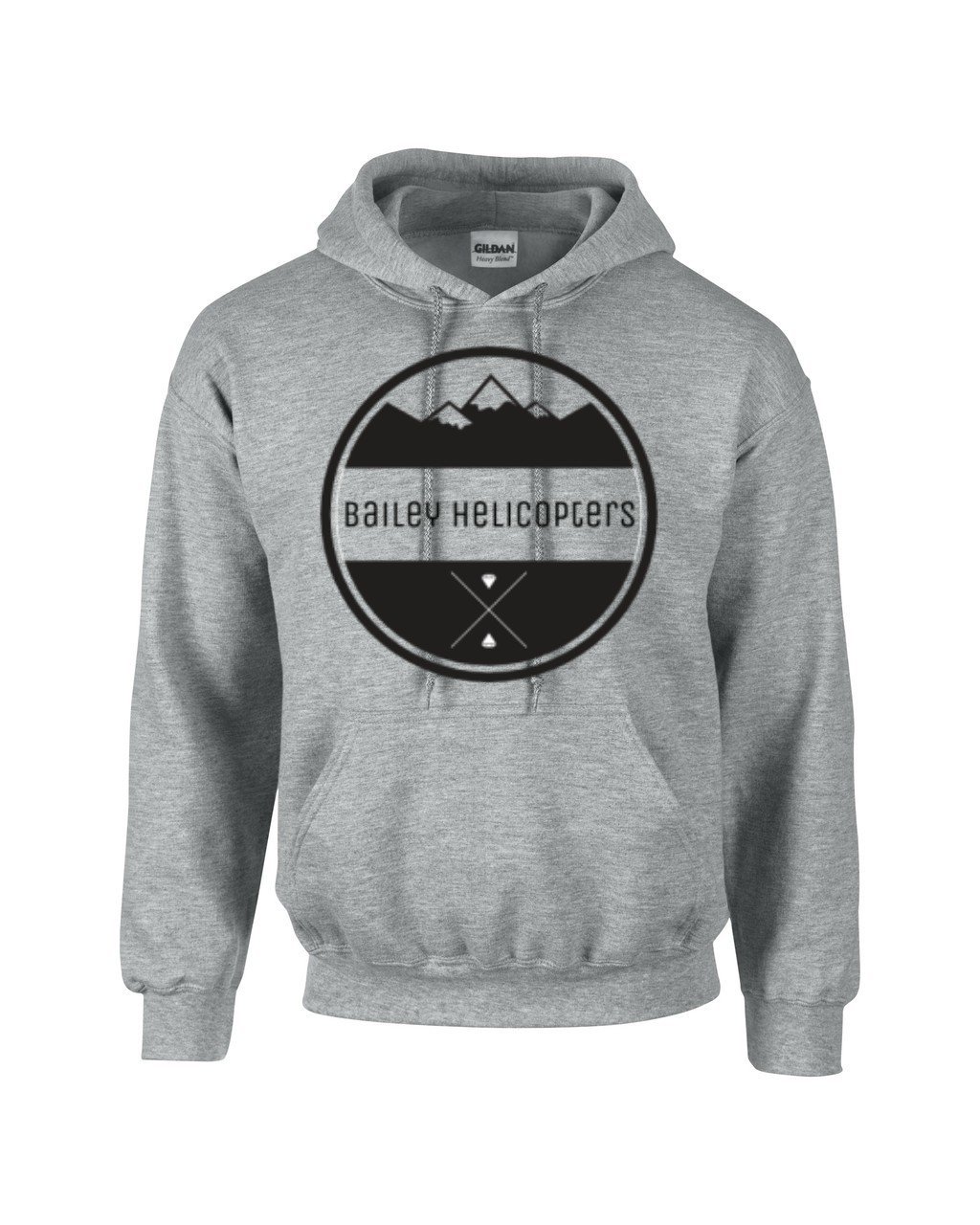 Adult Hooded Sweat Shirt Sport Grey - Diamond