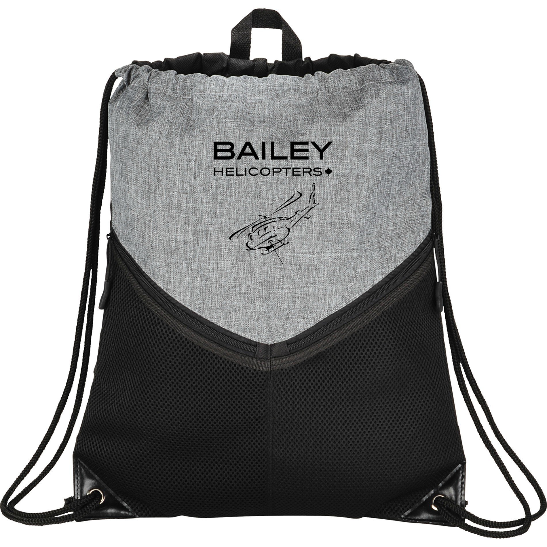 Bailey Helicopters Drawstring Sportspack Graphite/Black
