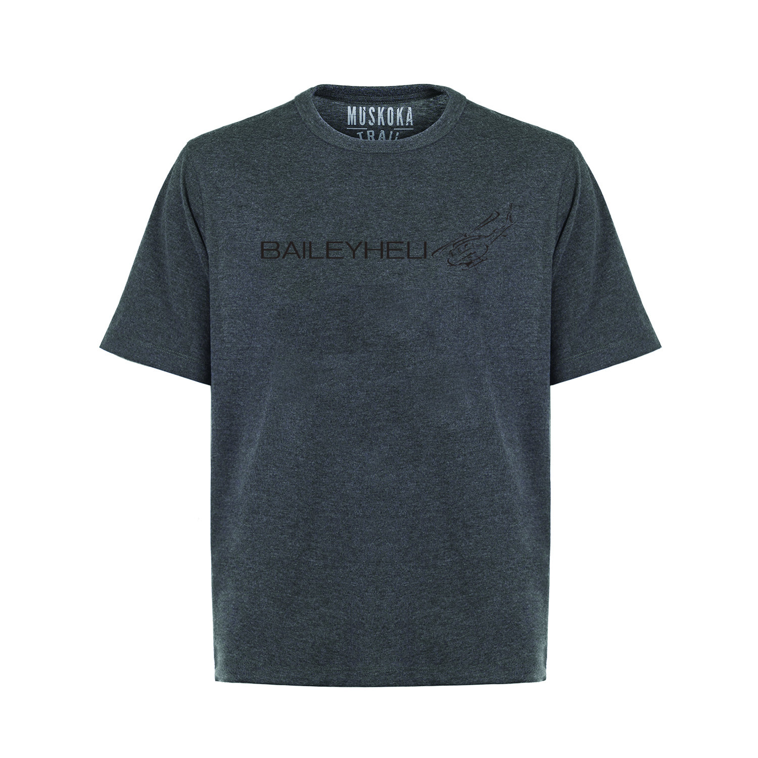 BAILEYHELI Liberty Crew Neck Tee - Mens Heathered Charcoal