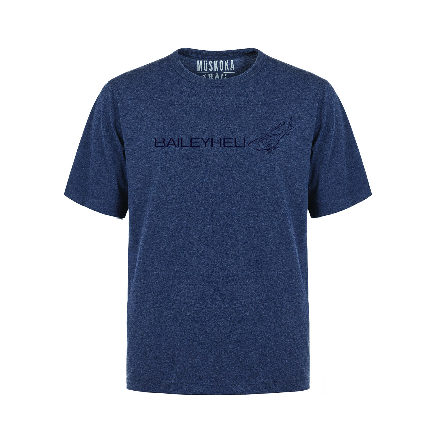 BAILEYHELI Liberty Crew Neck Tee - Mens Heathered Navy