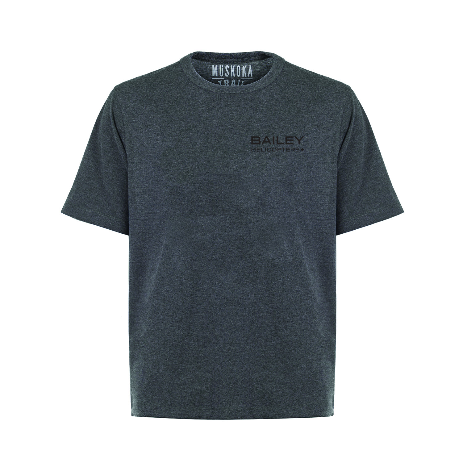 BAILEY HELICOPTERS Liberty Crew Neck Tee - Mens HeatheredGrey