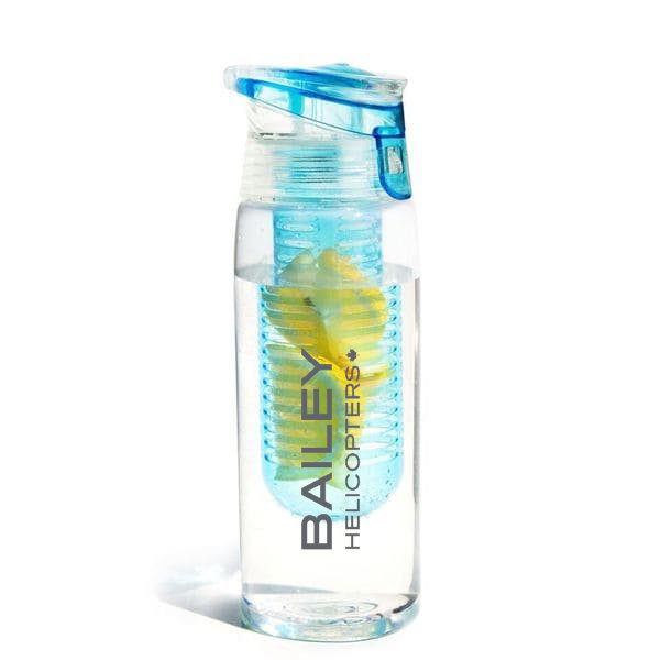 Flavor 2 Go Water Bottle with Fruit Infuser Green or Sky Blue