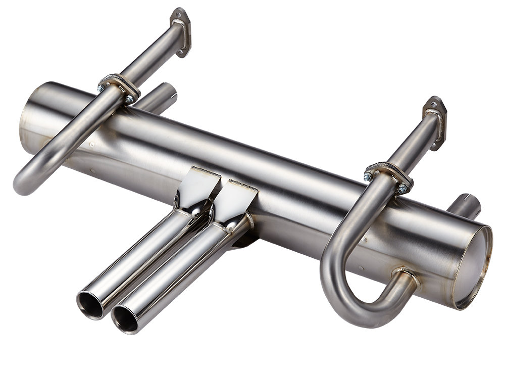 PORSCHE 912 SUPERFLOW EXHAUST SYSTEM, CENTER EXIT TWIN PIPES