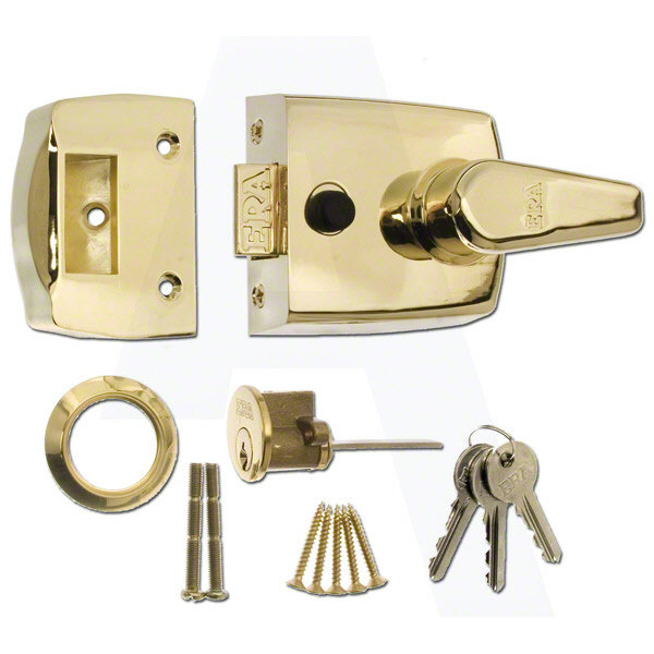 ERA 1630 & 1650 Non-Deadlocking Front Door Nightlatch Brass Door lock ERA 1630 & 1650 Non-Deadlocking Front Door Nightlatch Brass Door lock