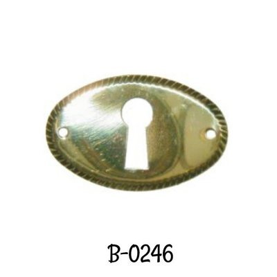 STAMPED BRASS KEY HOLE COVER B0239
