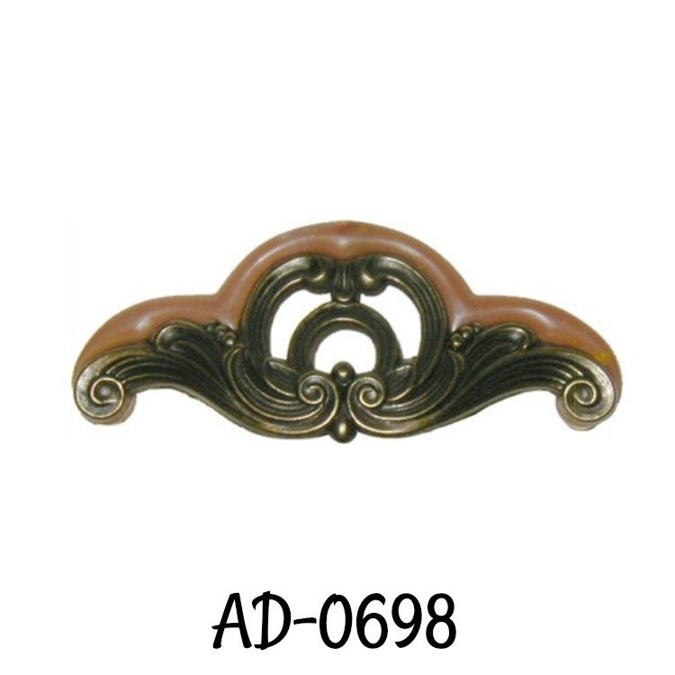 Waterfall Style Drawer Pull Bakelite Tortoise Shell Antique Brass