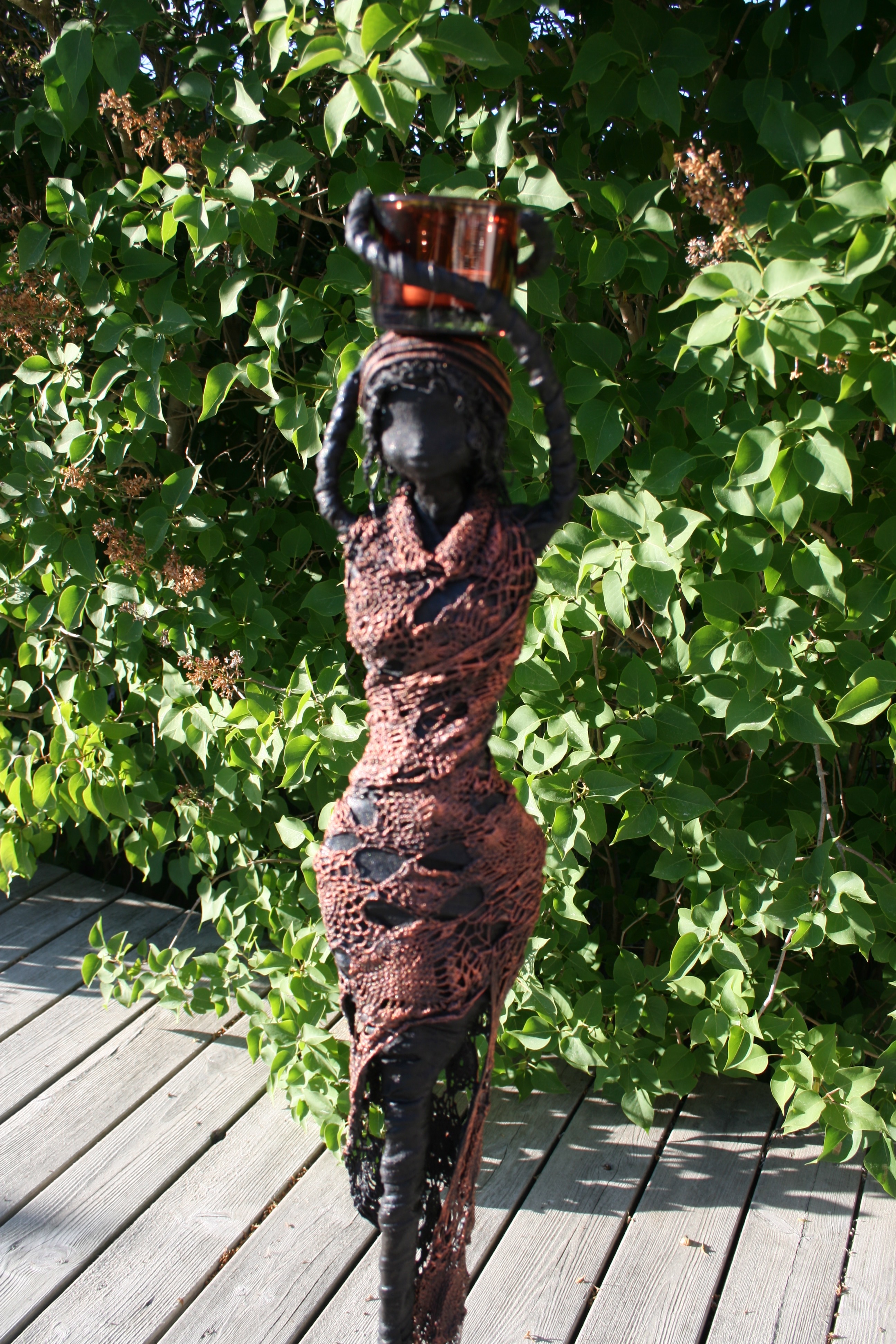 Skulptur "African lady"