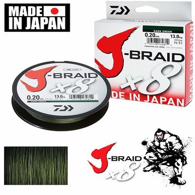 Filo J-Braid X8 150 Mt Dark Green - DAIWA Filo J-Braid X8 150 Mt Dark Green - DAIWA