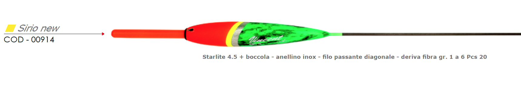 Galleggiante SIRIO NEW - S.L. - VINCENT 00914