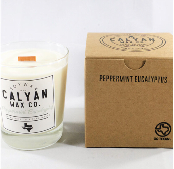 Calyan Wax Co. Peppermint Eucalyptus Soy Candle Calyan Wax Co. Peppermint Eucalyptus Soy Candle