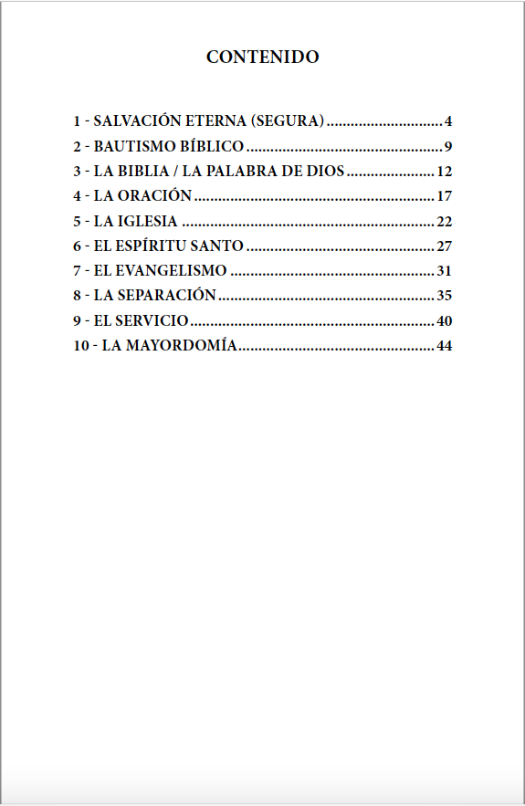 Crecimiento Cristiano: Los Primeros Pasos