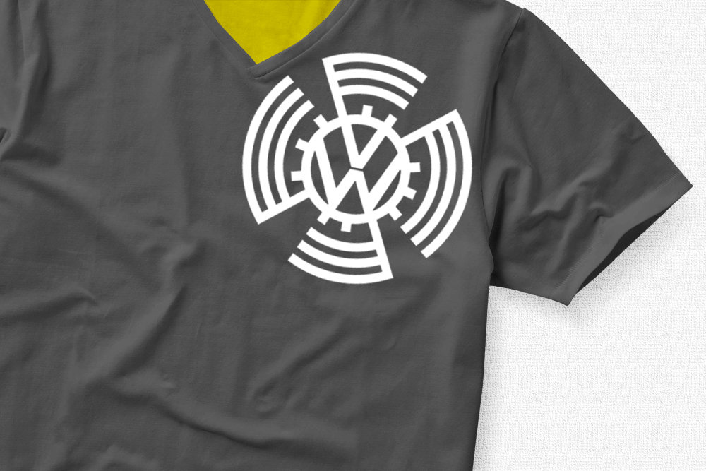 VW 1937 Badge VW Badge 1937 TShirt Shoulder