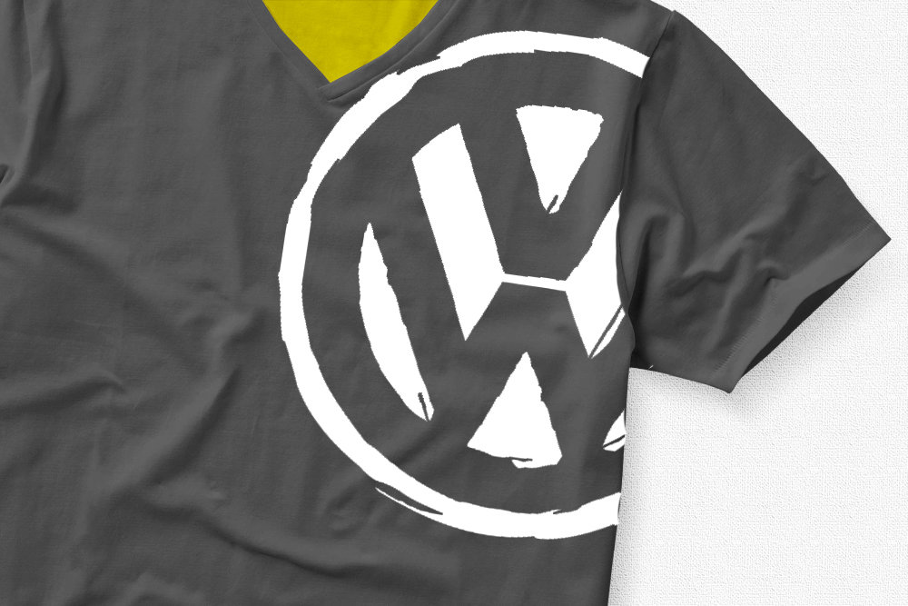 VW Badge Large Shoulder VW Badge Big Shoulder