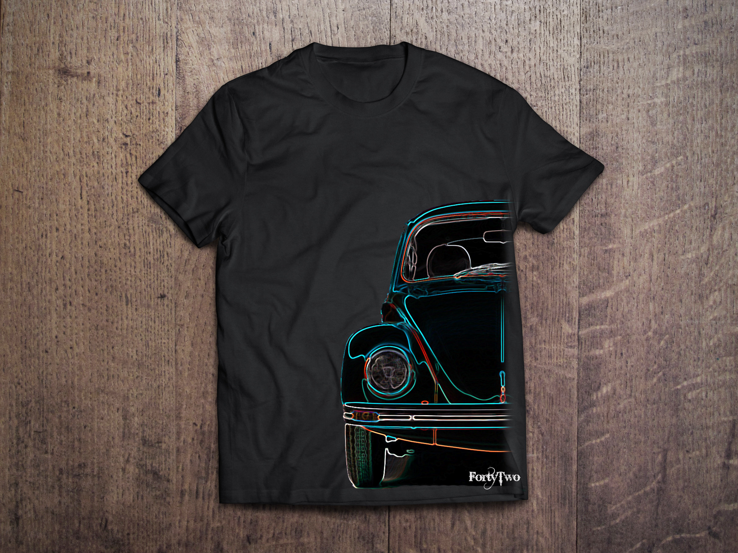 VW Beetle VW Half Shirt Beetle