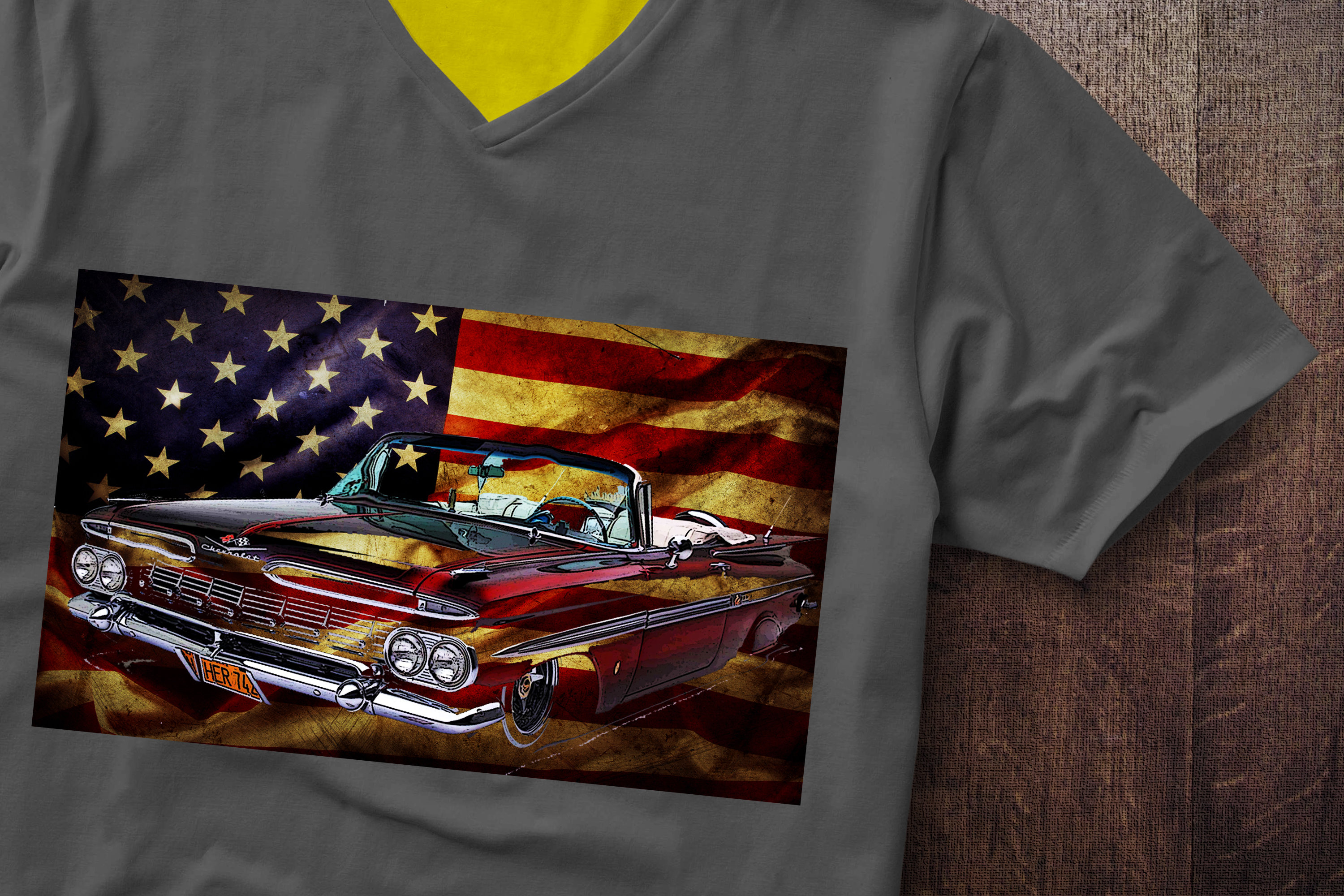 Impala USA Flag Chevrolet Flag Impala Tshirt