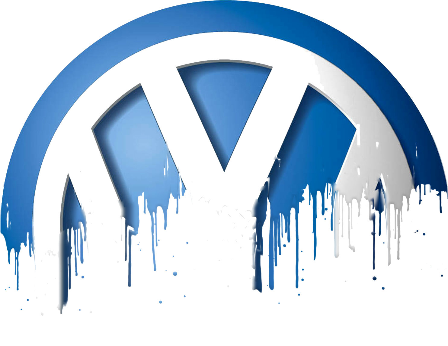 VW Badge Liquid Metal