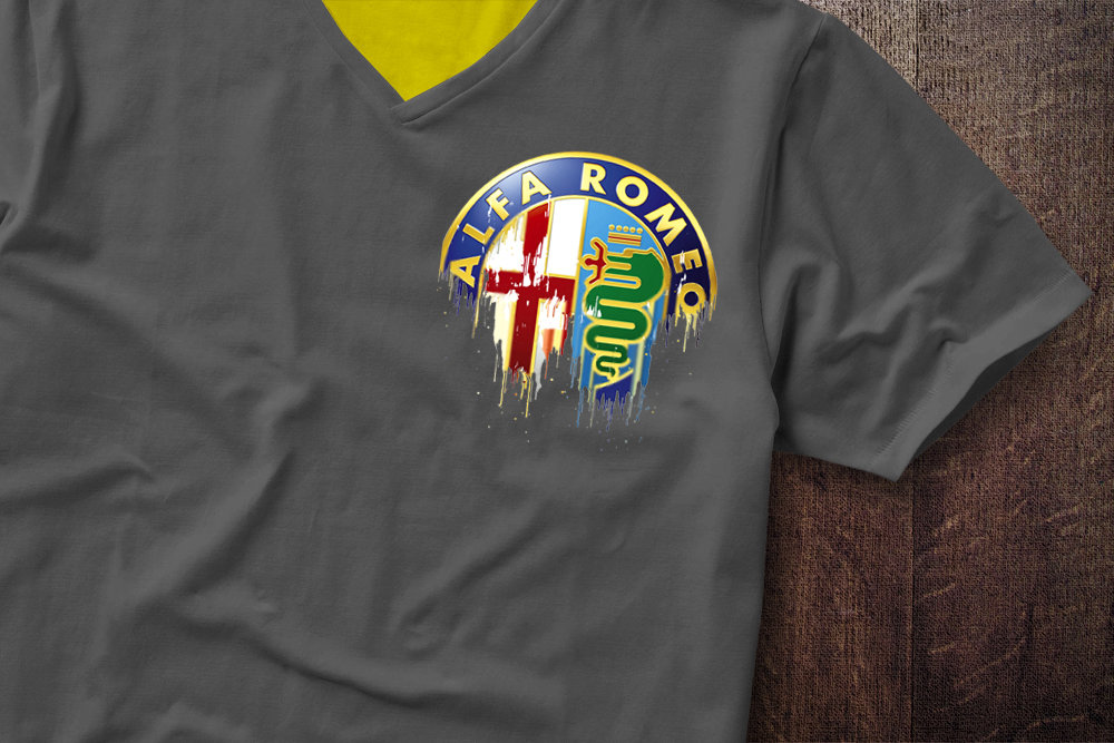 Alfa Romeo Badge Liquid Metal Alfa Romeo Liquid Metal Badge Tshirt