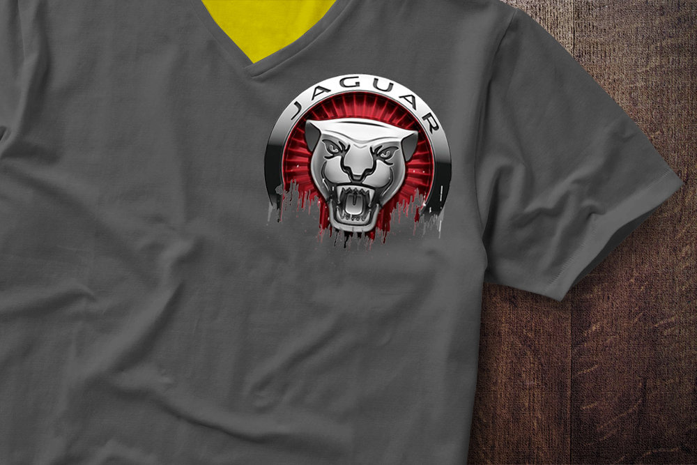 Jaguar Badge Liquid Metal Jaguar Badge Liquid Metal Tshirt