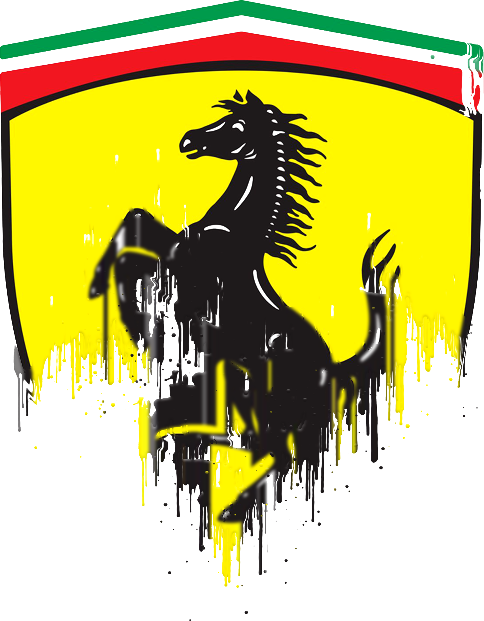 Ferrari Badge Liquid Metal