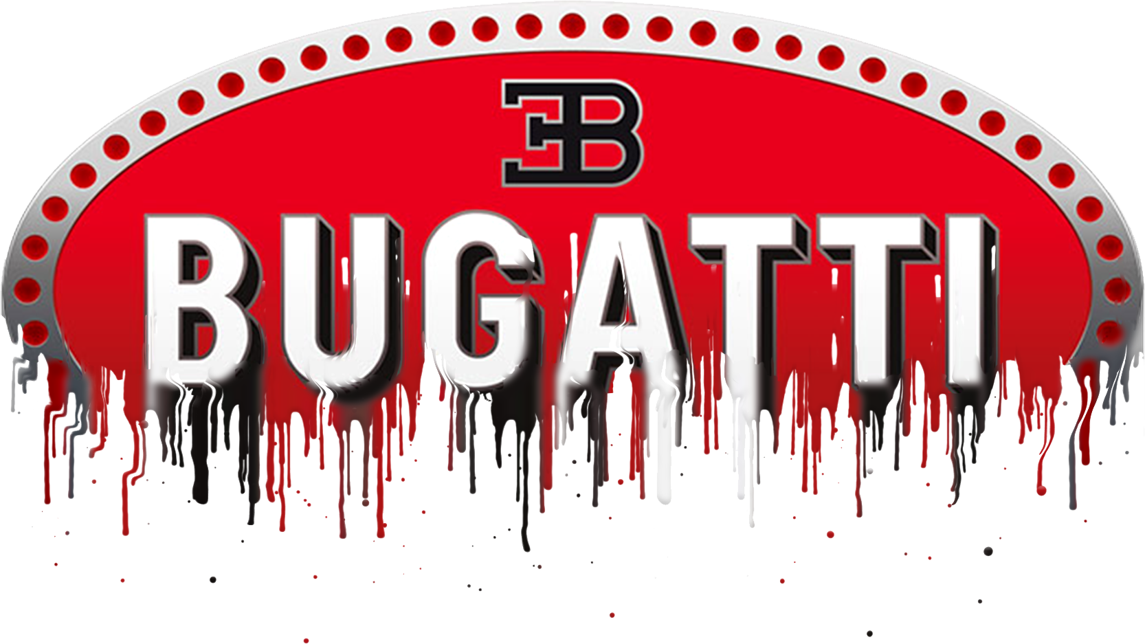 Bugatti Badge Liquid Metal