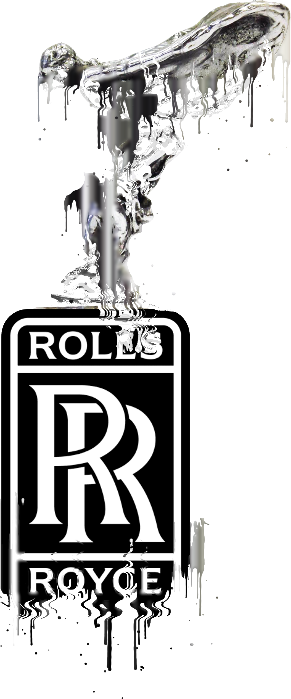 Rolls Royce Badge Liquid Metal