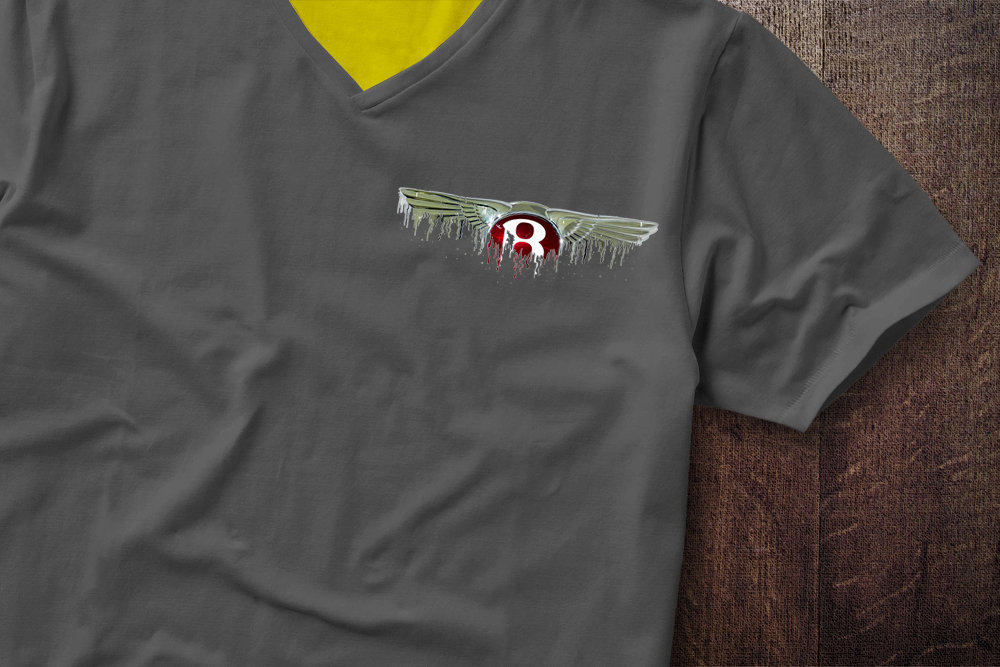Bentley Badge Liquid Metal Bentley Badge Liquid Metal Badge Shoulder Tshirt