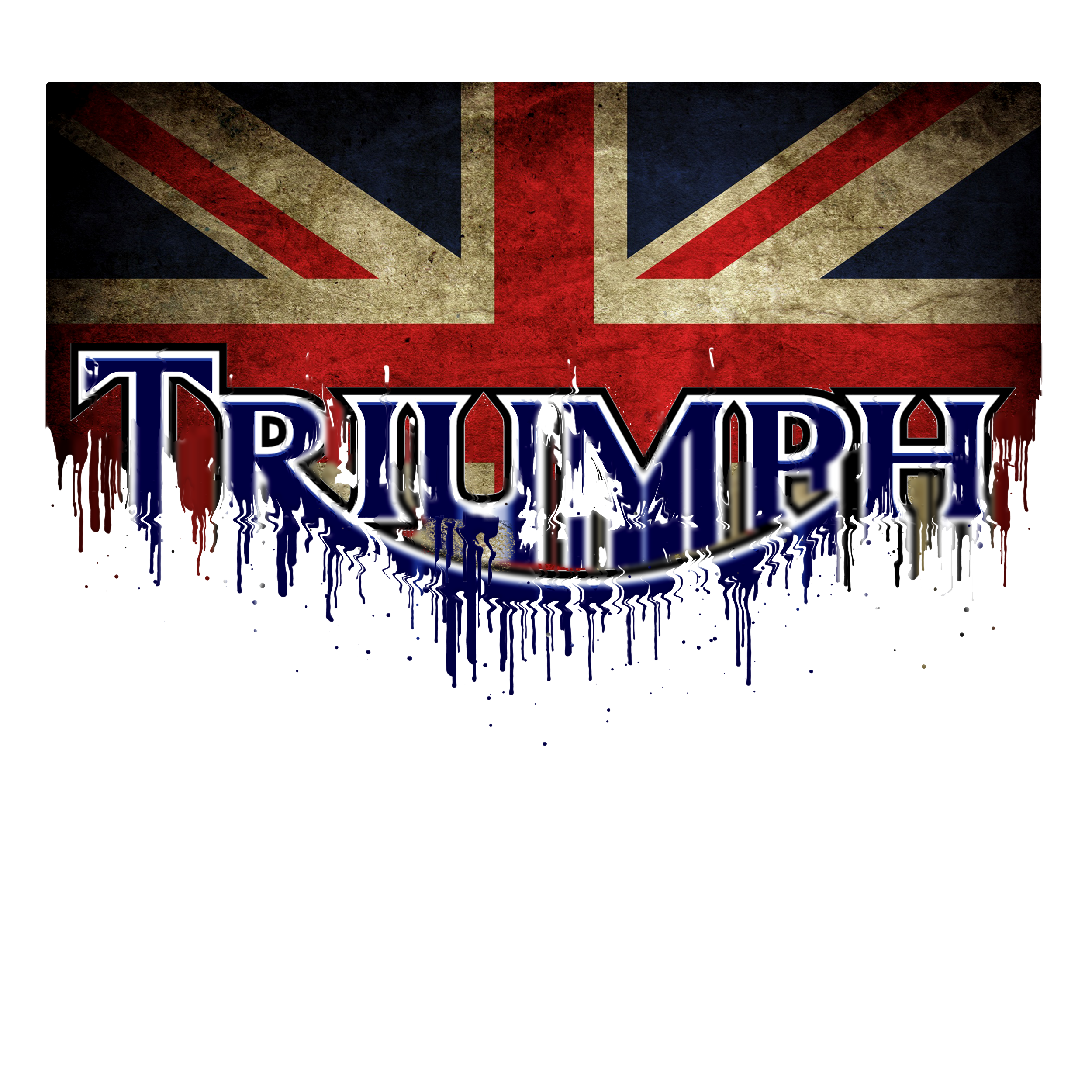 Triumph Flag Liquid Metal