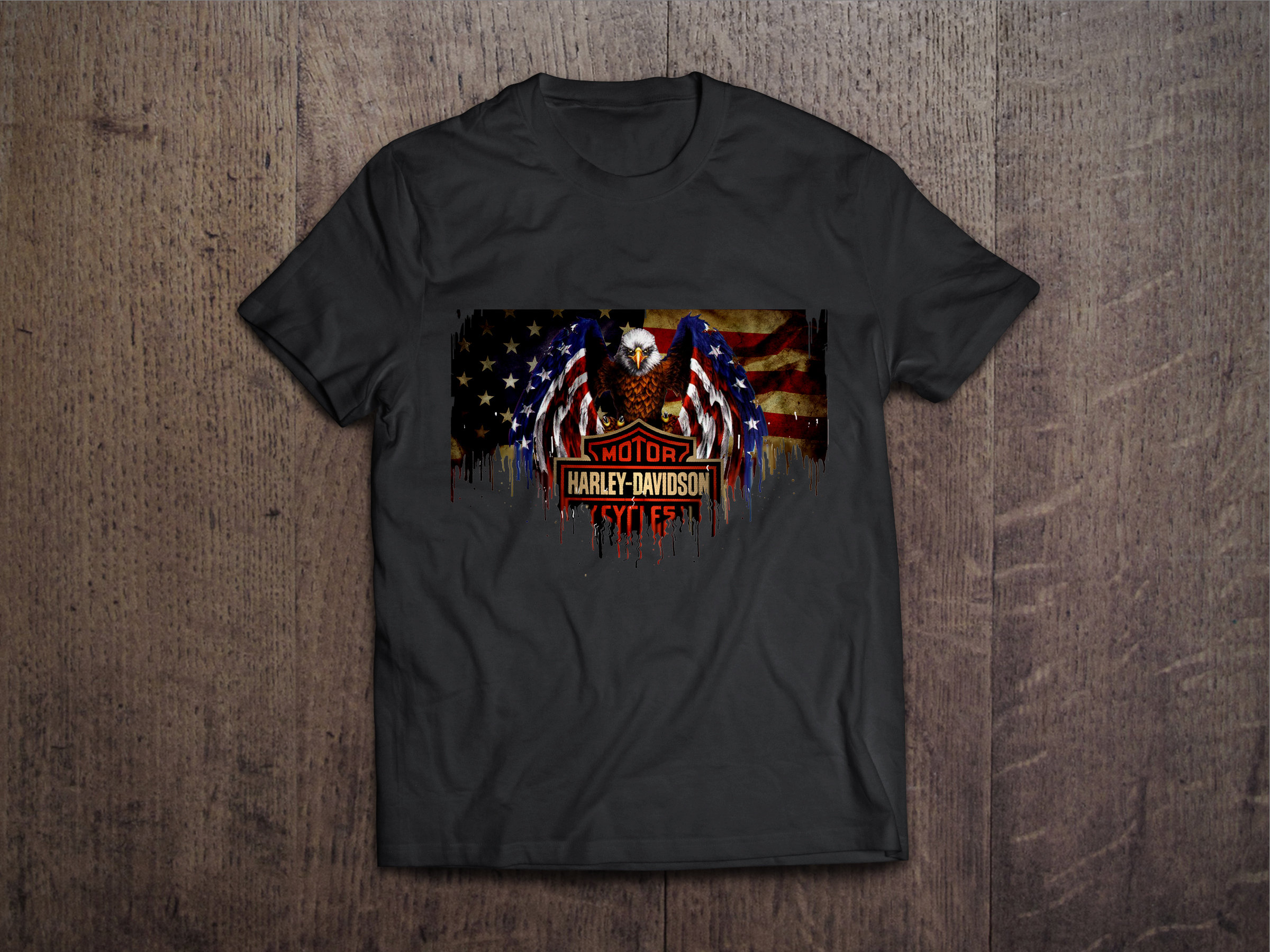 Harley Davidson Liquid Metal Flag Harley Davidson Liquid Metal Flag Tshirt